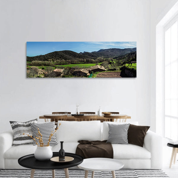Beautiful Nature Sky Landscape Panoramic  Canvas Wall Art