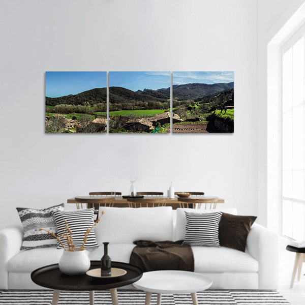 Beautiful Nature Sky Landscape Panoramic  Canvas Wall Art