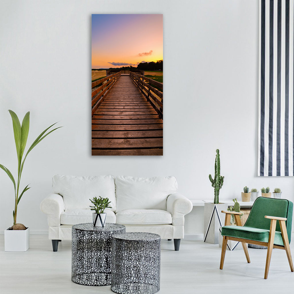 nature sun landscape summer Vertical Canvas Wall Art