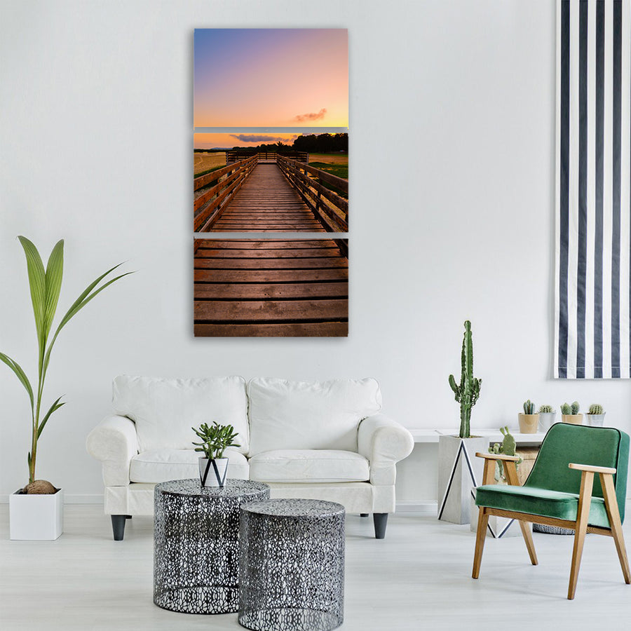 nature sun landscape summer Vertical Canvas Wall Art