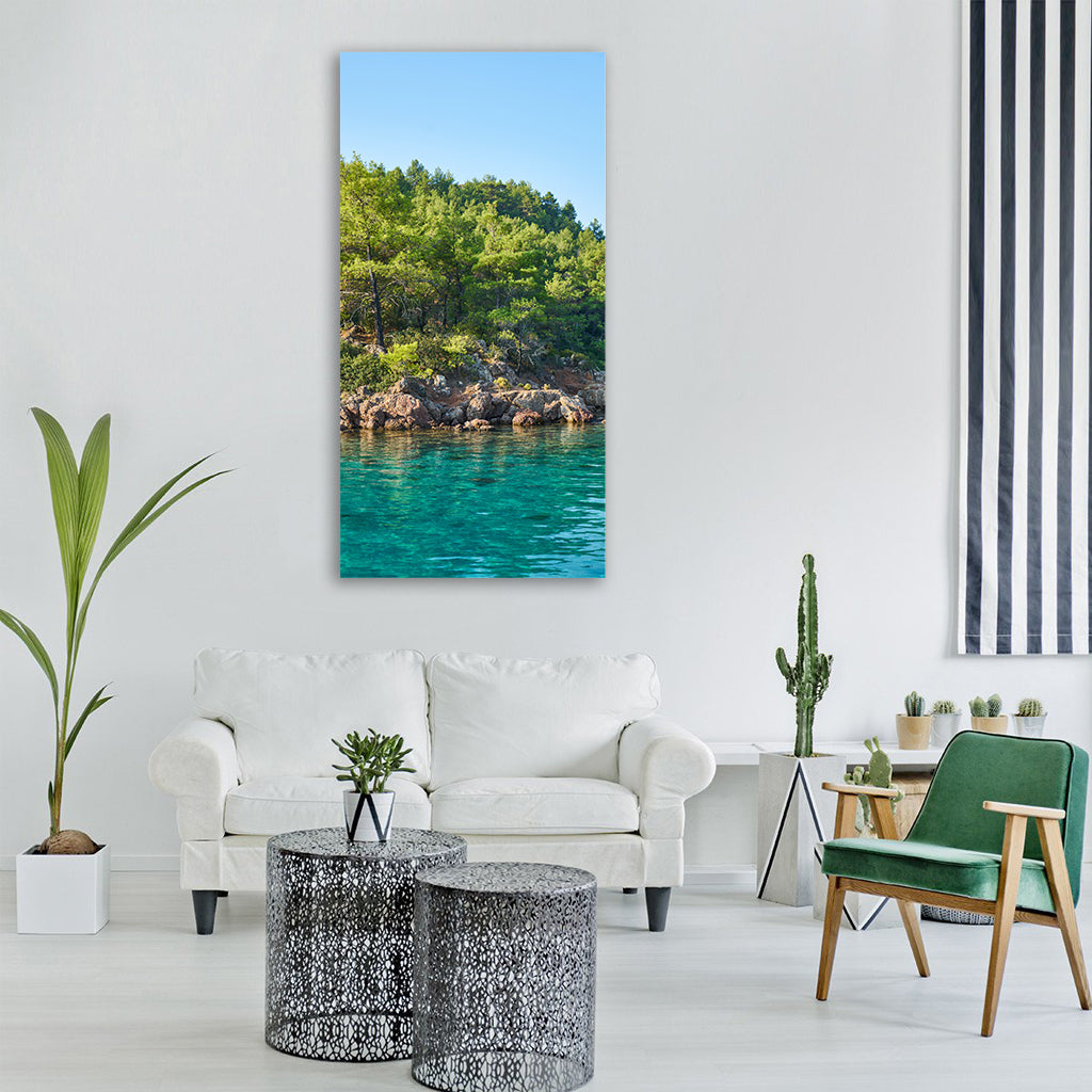 nature marine landscape mountain Vertical Canvas Wall Art