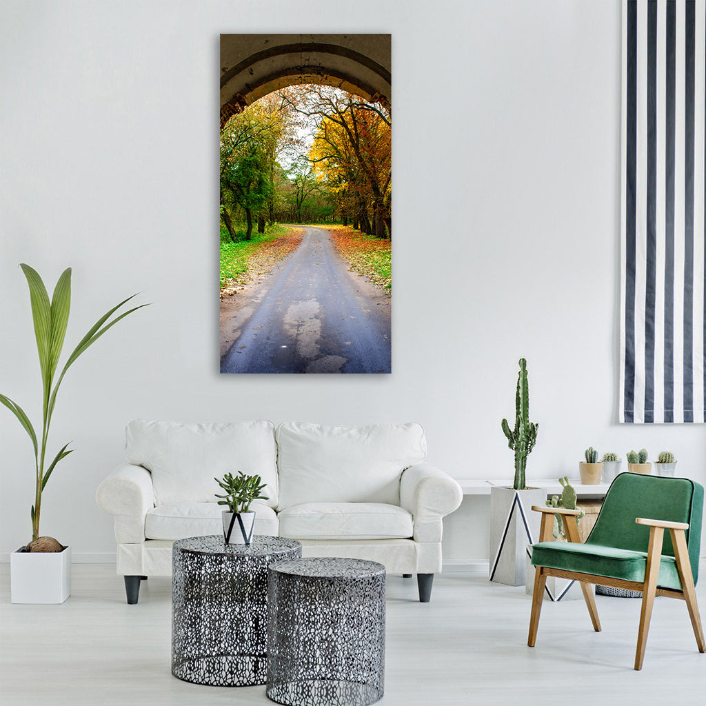 nature autumn landscape forests Vertical Canvas Wall Art