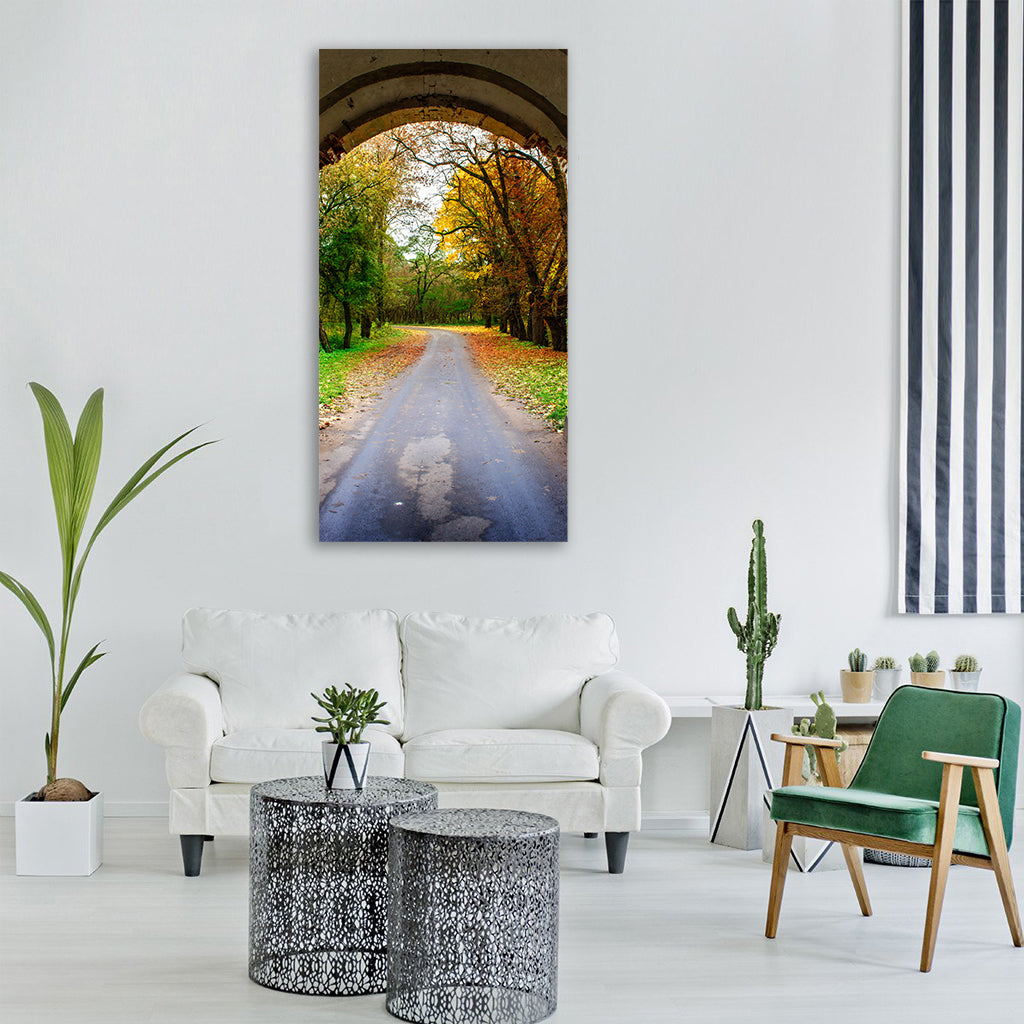 nature autumn landscape forests Vertical Canvas Wall Art