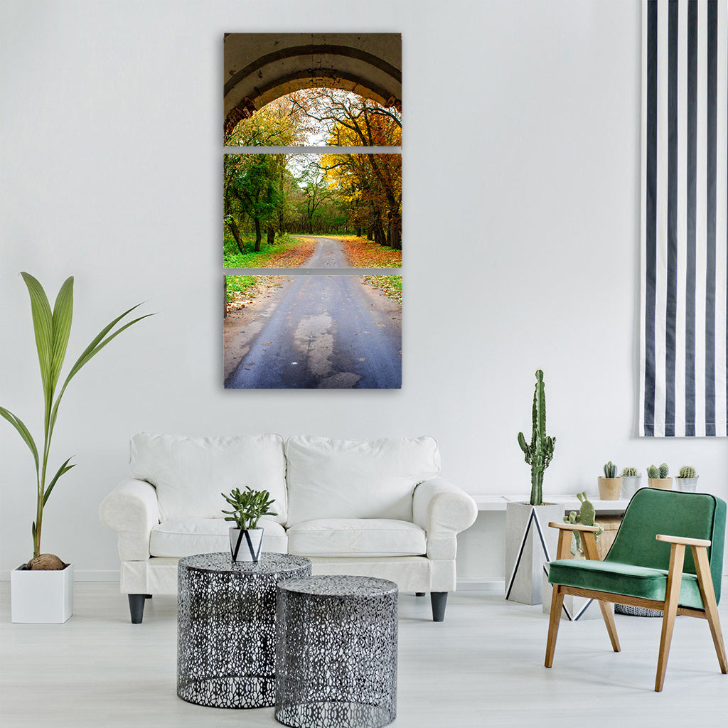 nature autumn landscape forests Vertical Canvas Wall Art