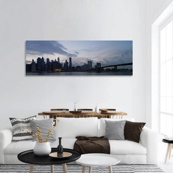 Beautiful New York Skyline Panoramic Canvas Wall Art