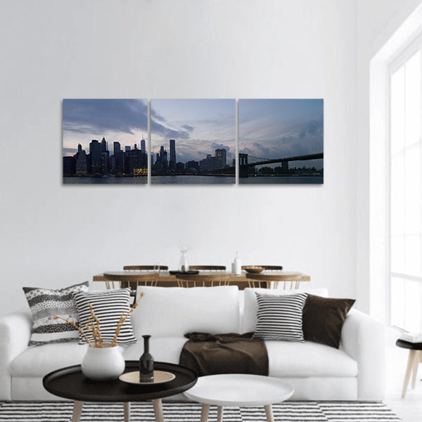 Beautiful New York Skyline Panoramic Canvas Wall Art