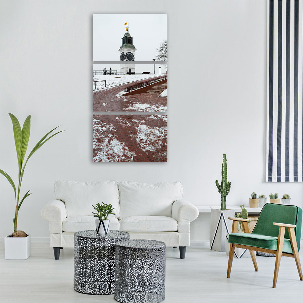 novi sad petrovaradin fortress Vertical Canvas Wall Art