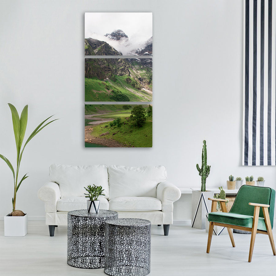 oberblegisee bergsee switzerland Vertical Canvas Wall Art