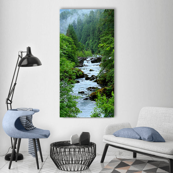 Oregon water landscape nature usa Vertical Canvas Wall Art