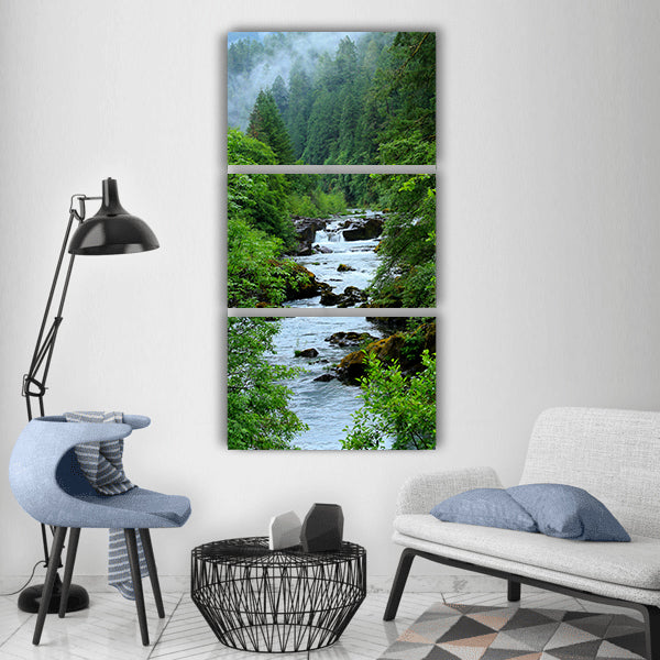 Oregon water landscape nature usa Vertical Canvas Wall Art