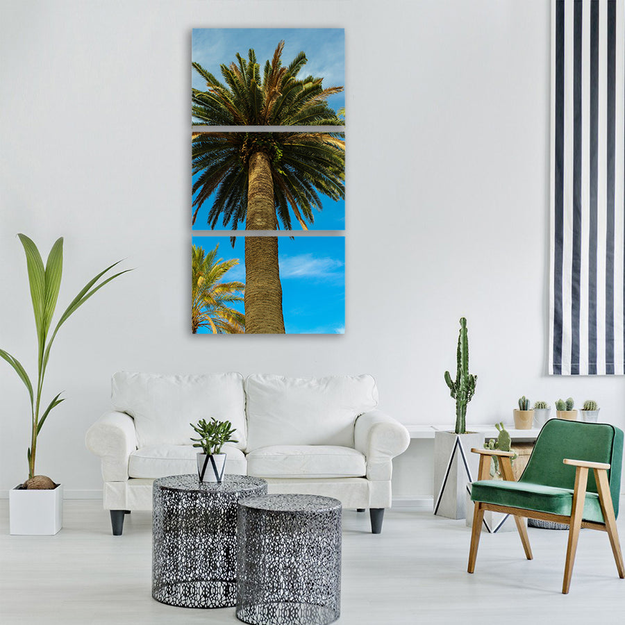 palm tree tropical summer palm Vertical Canvas Wall Art