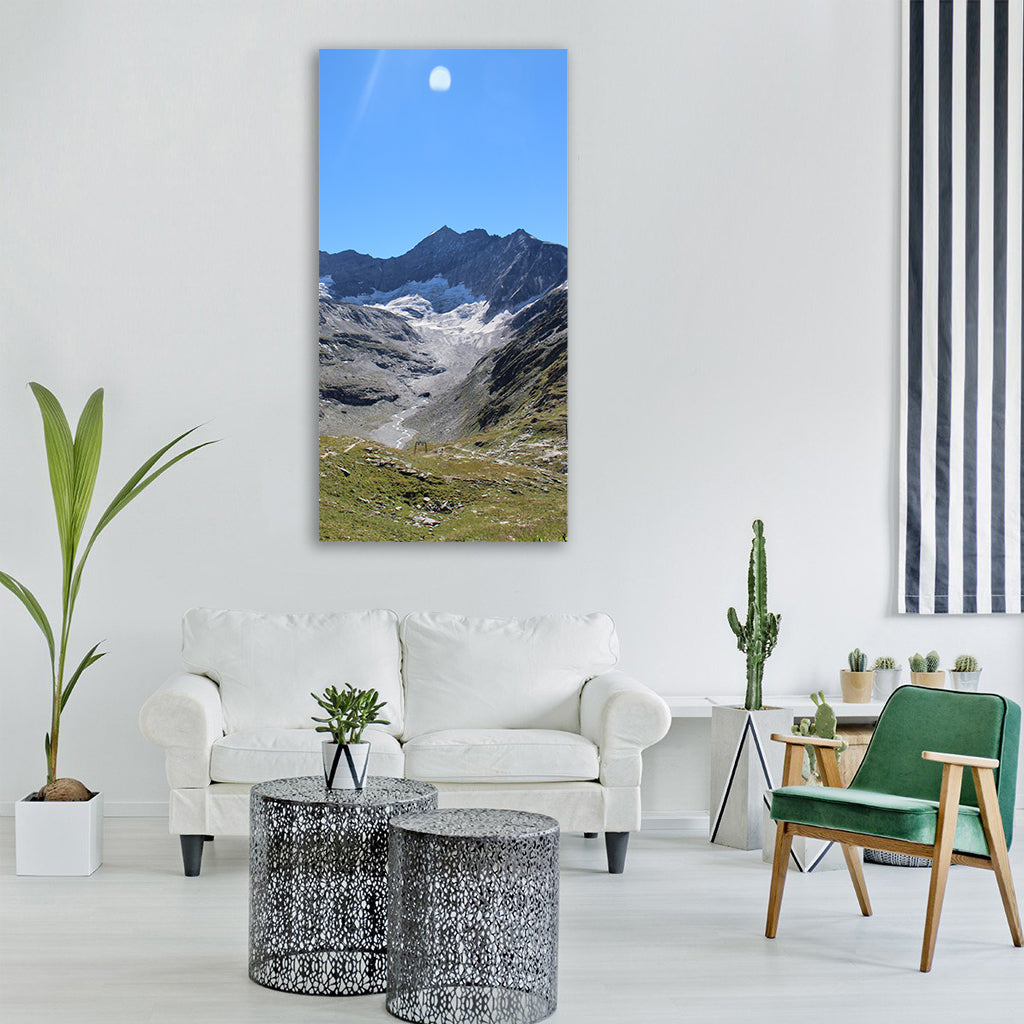 panorama salzburg wide angle summer Vertical Canvas Wall Art