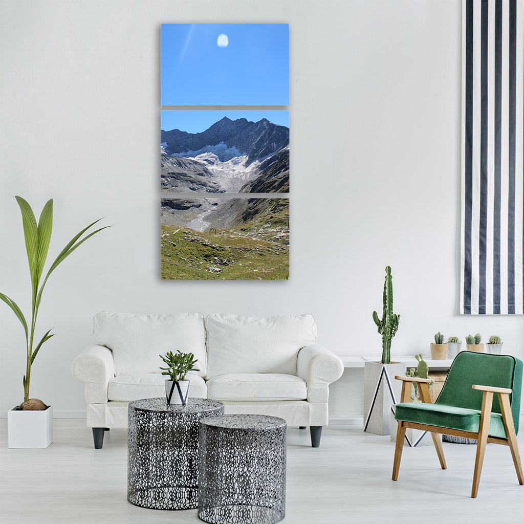 panorama salzburg wide angle summer Vertical Canvas Wall Art