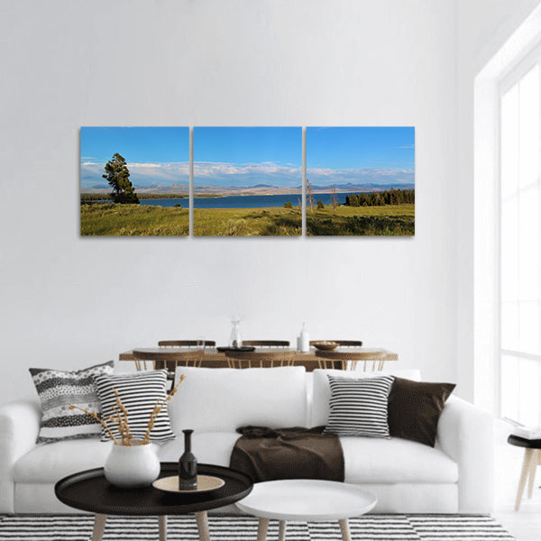 Lake Nature Landscape Water Sky Cloud Panoramic Canvas Wall Art