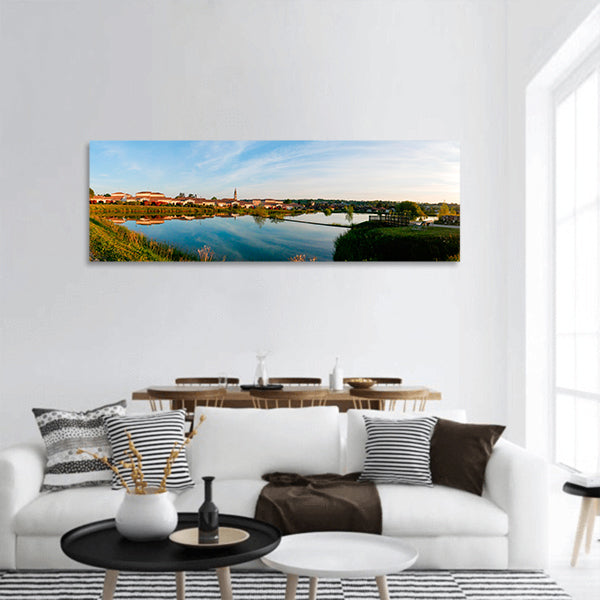 Lake Nature Landscape Water Sky Cloud Panoramic Canvas Wall Art