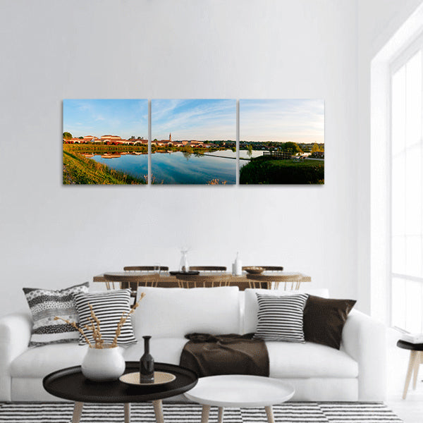 Lake Nature Landscape Water Sky Cloud Panoramic Canvas Wall Art