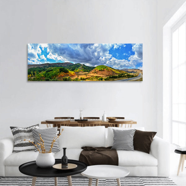 Beautiful Nature Sky Travel Kaçkars Panoramic Canvas Wall Art