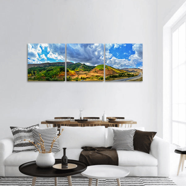 Beautiful Nature Sky Travel Kaçkars Panoramic Canvas Wall Art