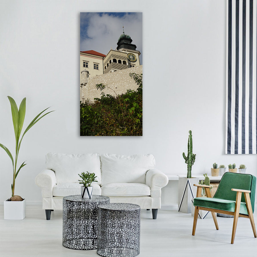 pieskowa skała castle castle Vertical Canvas Wall Art