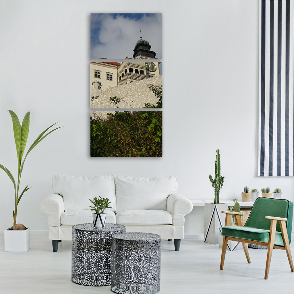 pieskowa skała castle castle Vertical Canvas Wall Art