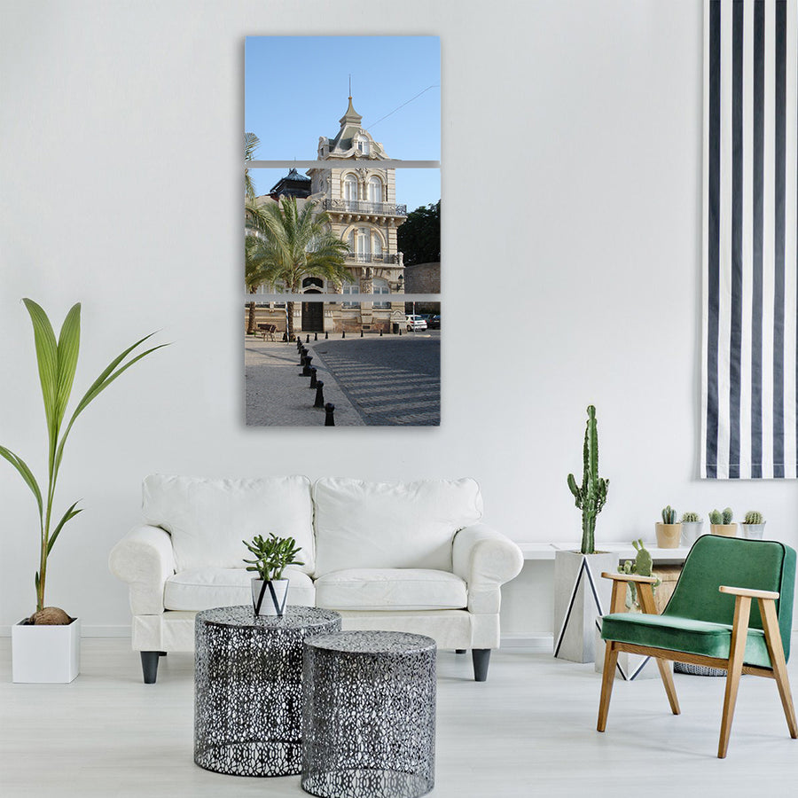 portugal algarve church summer Vertical Canvas Wall Art