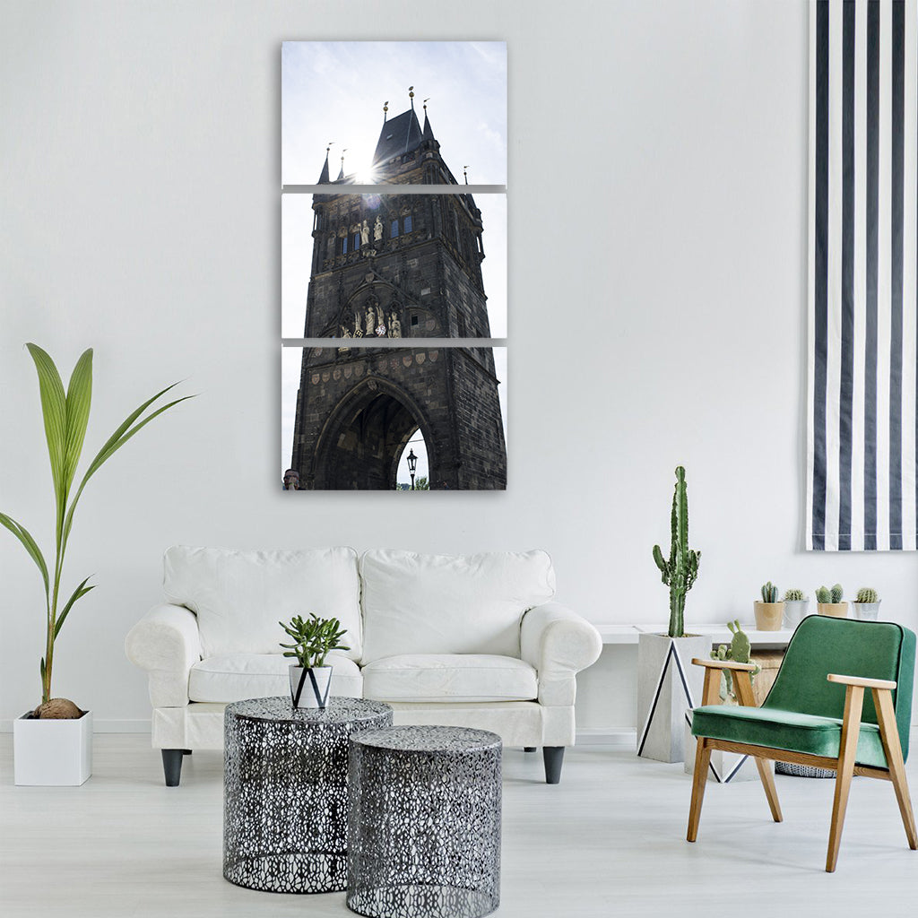 praha prag sunshine summer Vertical Canvas Wall Art