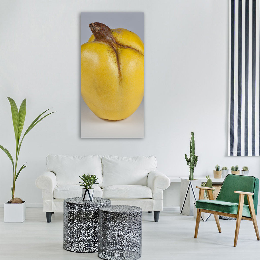 quince yellow fruits pome fruit Vertical Canvas Wall Art