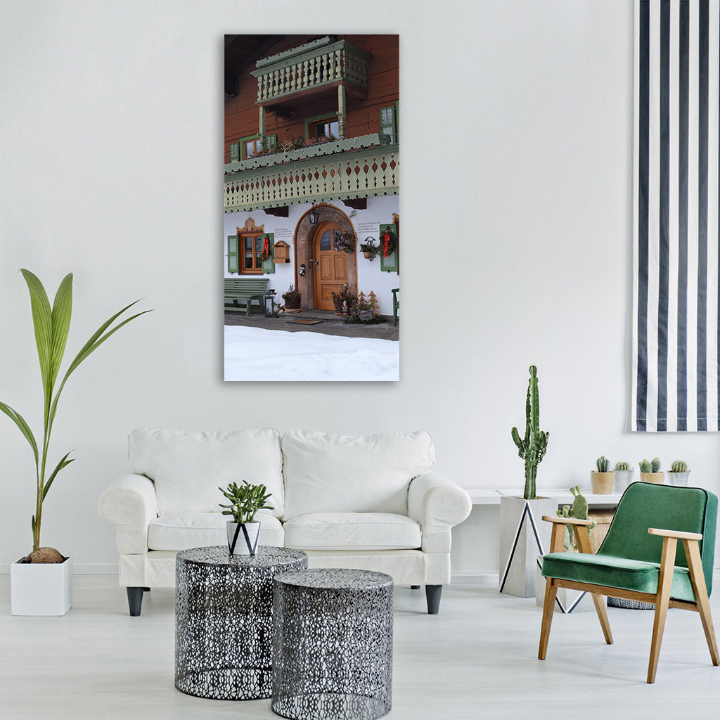 reit im winkl germany building shop Vertical Canvas Wall Art