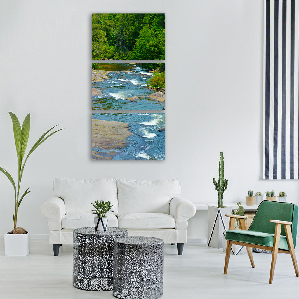 river forest water dupont Vertical Canvas Wall Art