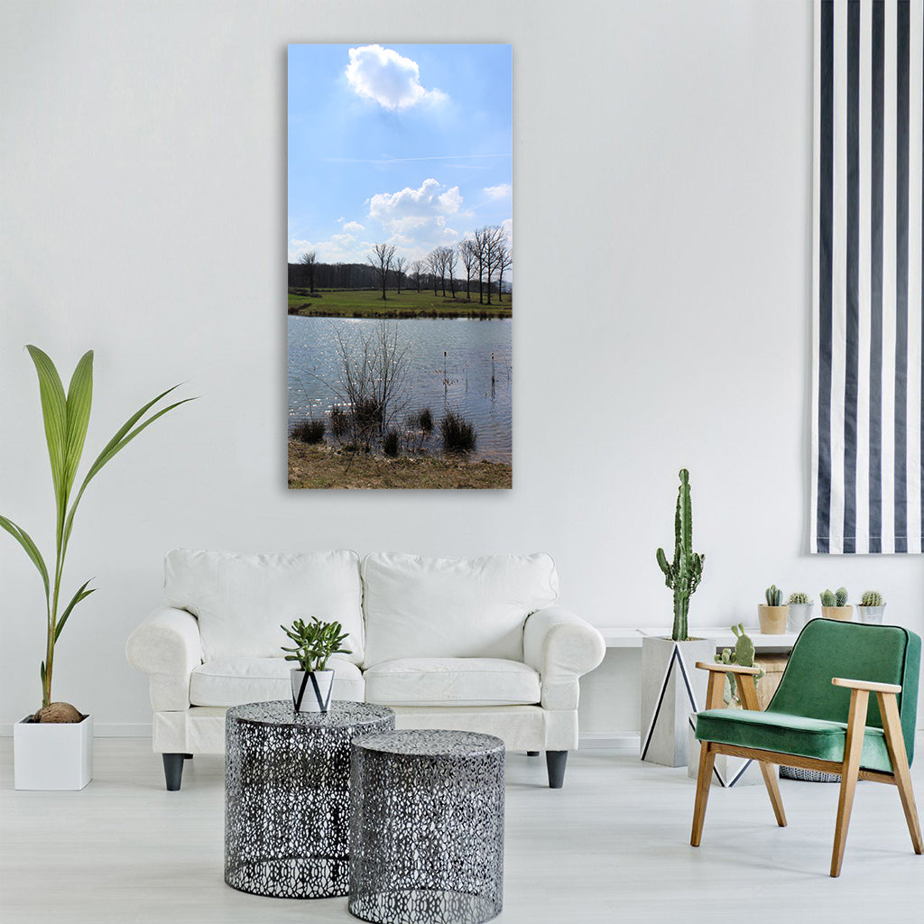rodder maar-brohltal maar forest Vertical Canvas Wall Art