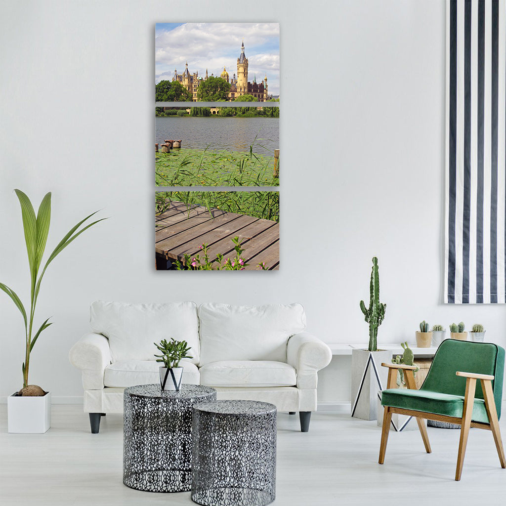 schwerin castle lap schwerin lake Vertical Canvas Wall Art