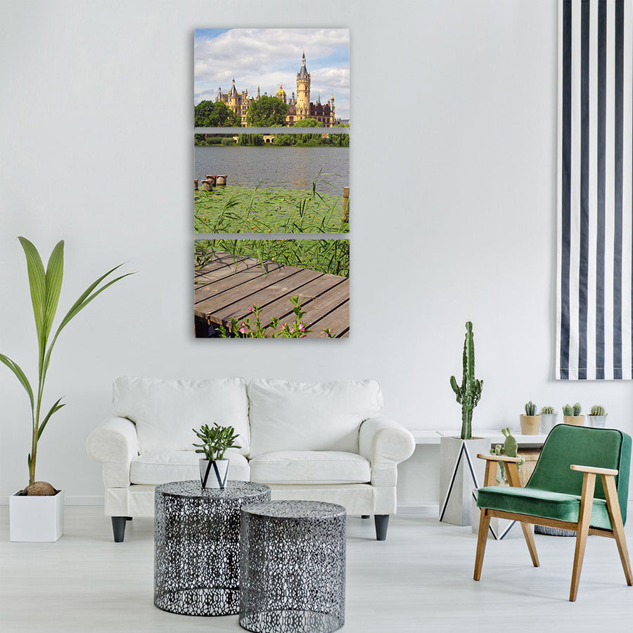 schwerin castle lap schwerin lake Vertical Canvas Wall Art