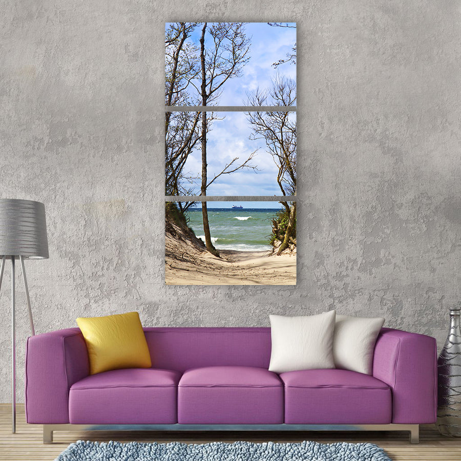 Sea ocean summer beach nature Vertical Canvas Wall Art