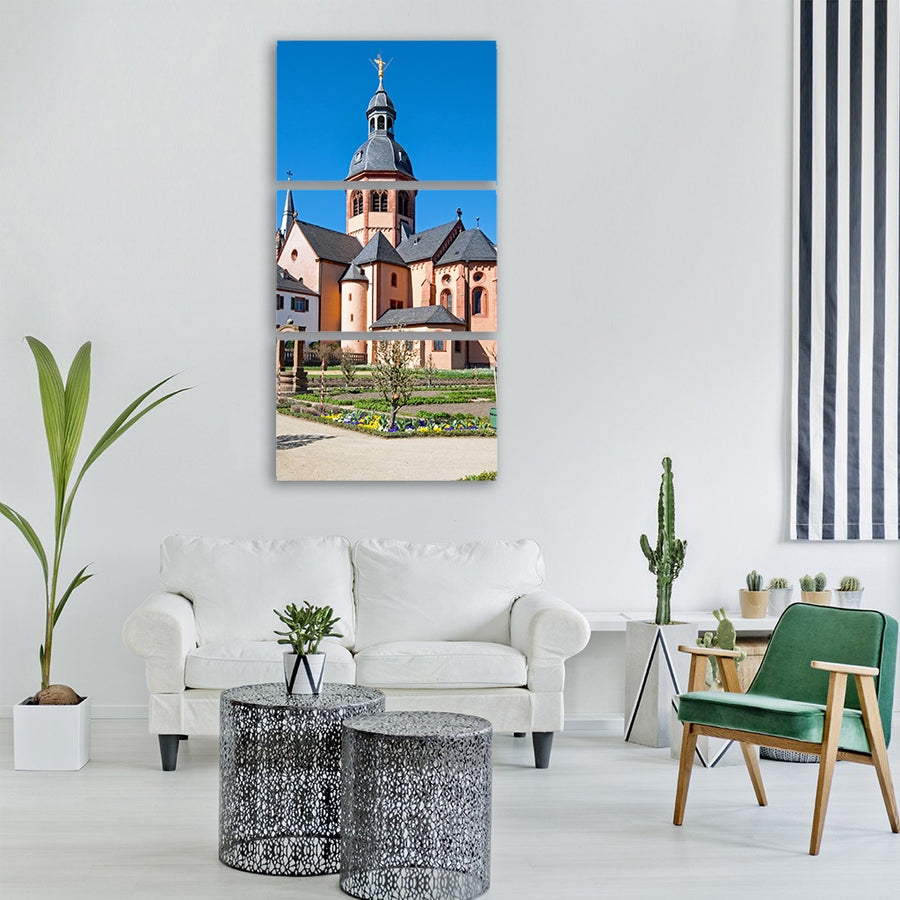 seligenstadt hesse germany basilica Vertical Canvas Wall Art