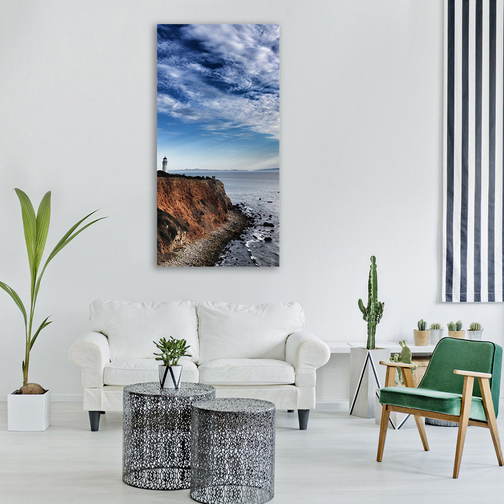 sky ocean sea summer blue water Vertical Canvas Wall Art