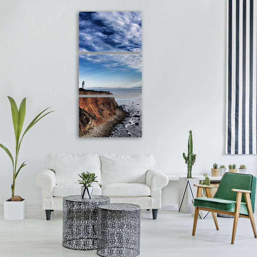 sky ocean sea summer blue water Vertical Canvas Wall Art