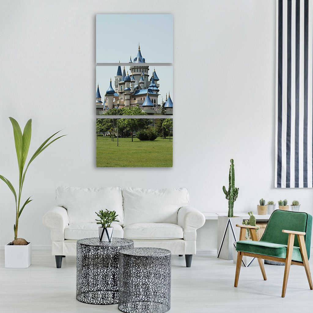 sky forest nature landscape trees Vertical Canvas Wall Art