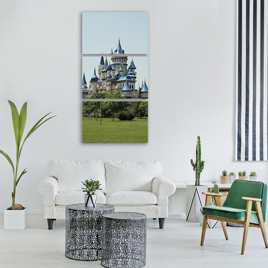 sky forest nature landscape trees Vertical Canvas Wall Art