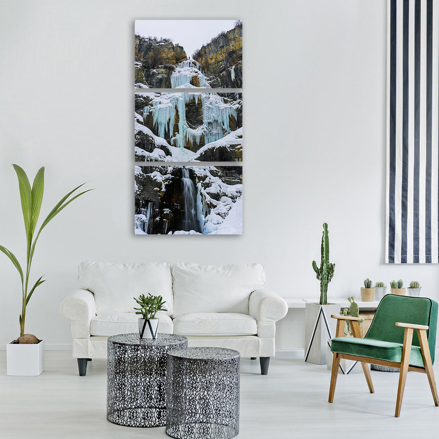 snow winter white cold weather Vertical Canvas Wall Art