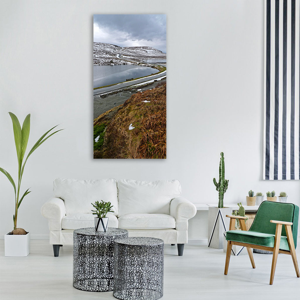 snow winter white cold weather Vertical Canvas Wall Art