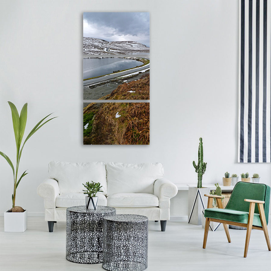snow winter white cold weather Vertical Canvas Wall Art