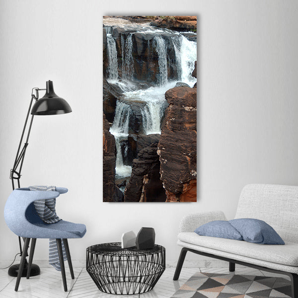 South africa blyde river cascade Vertical Canvas Wall Art