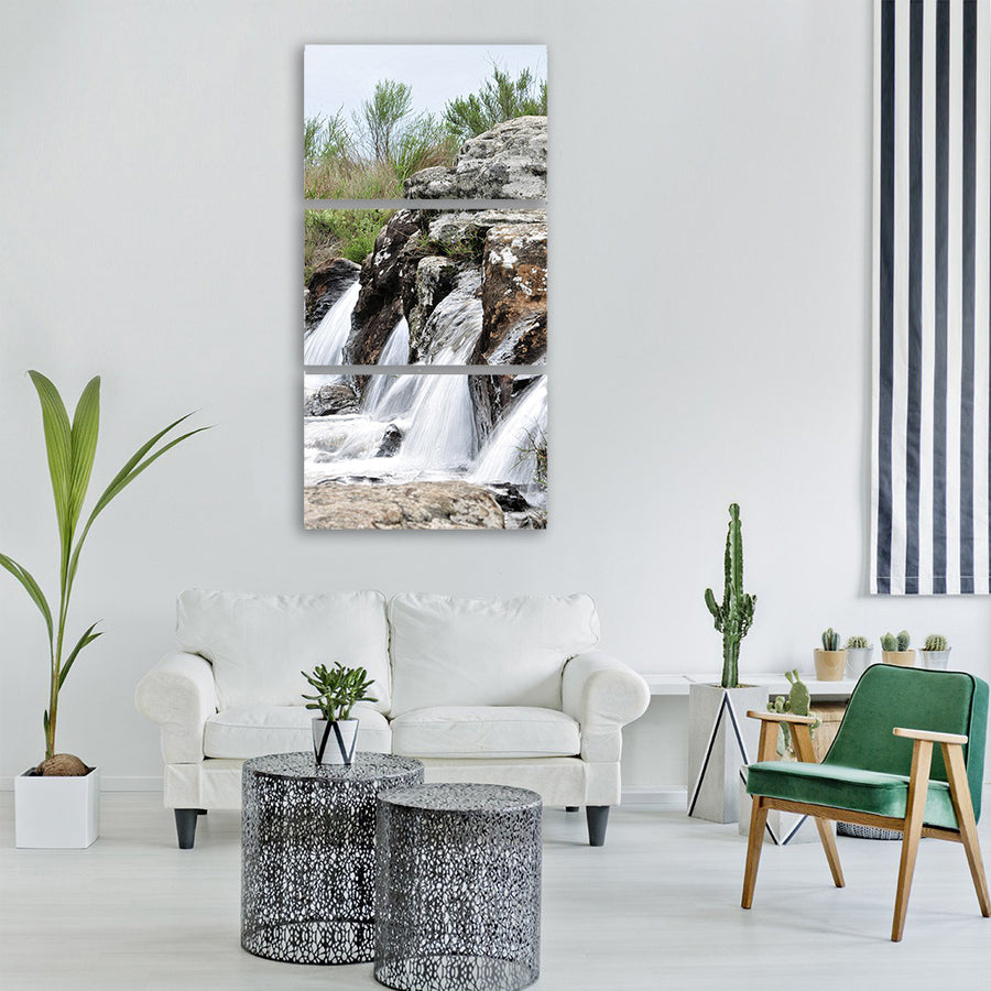 south africa falls nature river Vertical Canvas Wall Art