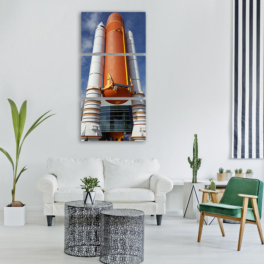 space shuttle rocket cosmos nasa Vertical Canvas Wall Art