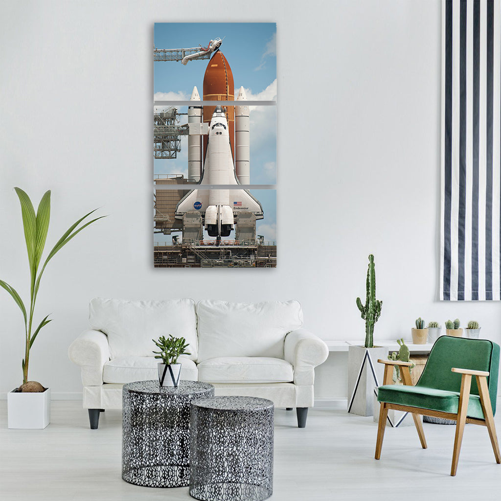space shuttle endeavour shuttle Vertical Canvas Wall Art