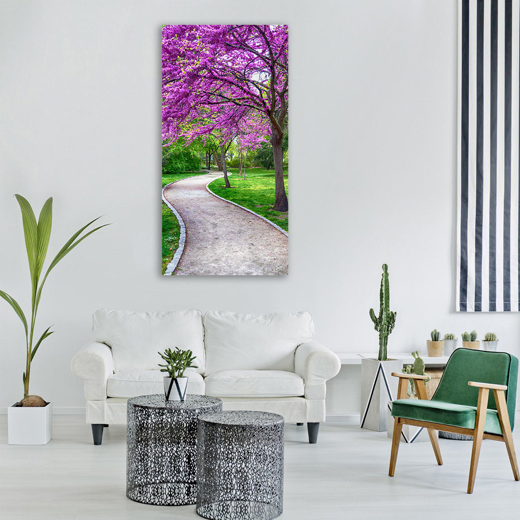 spring beautiful wallpaper tree Vertical Canvas Wall Art