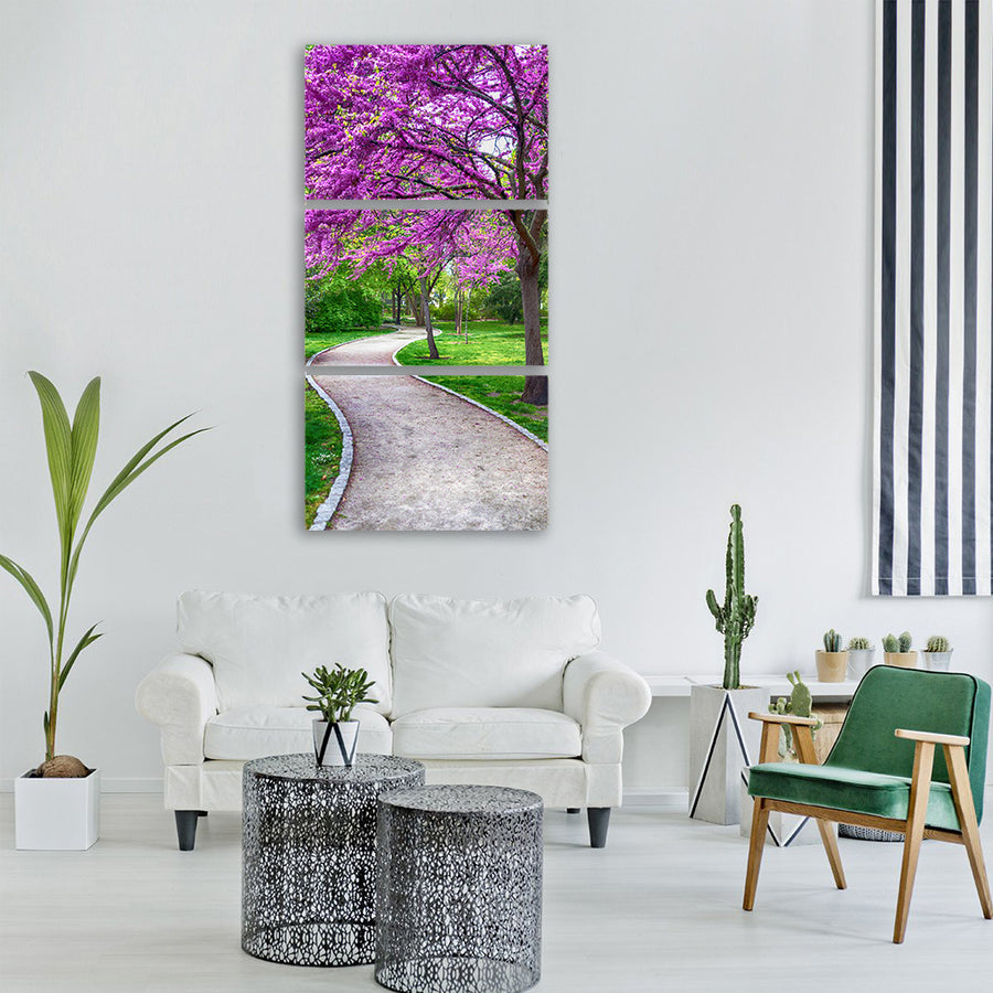 spring beautiful wallpaper tree Vertical Canvas Wall Art