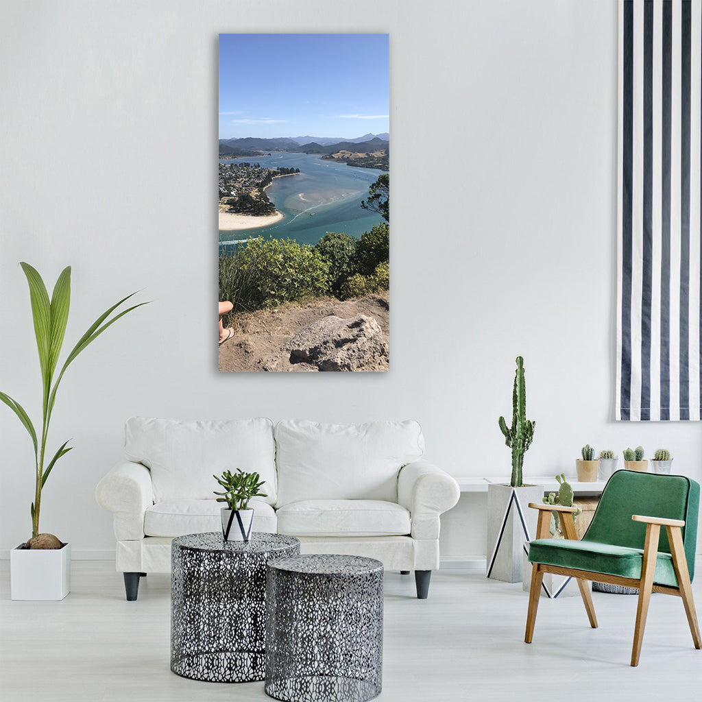 summer new zealand tairua pauanui Vertical Canvas Wall Art