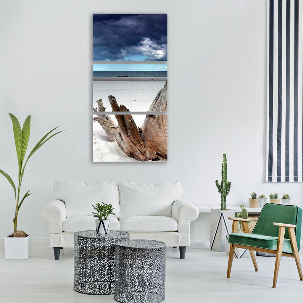 summer beach nature sea ocean Vertical Canvas Wall Art