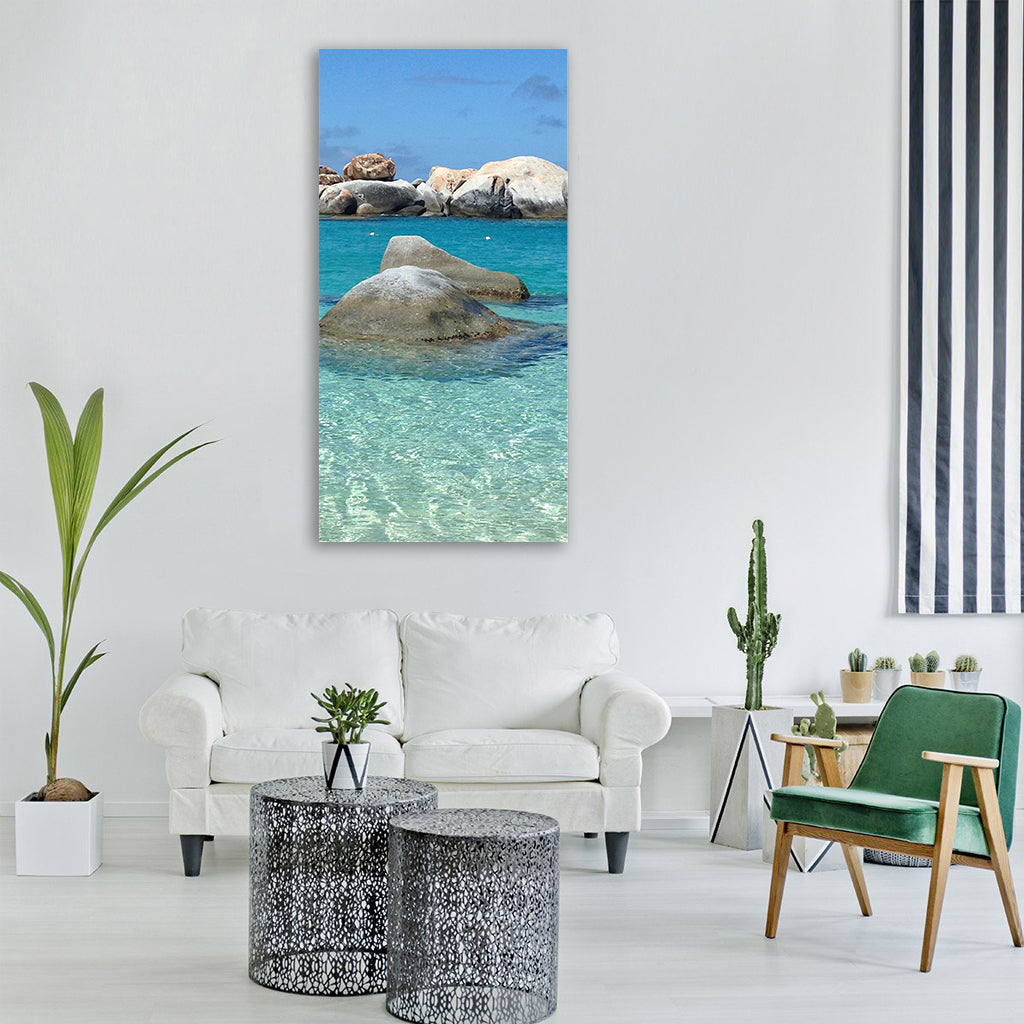 summer vacation sea summer vacation Vertical Canvas Wall Art